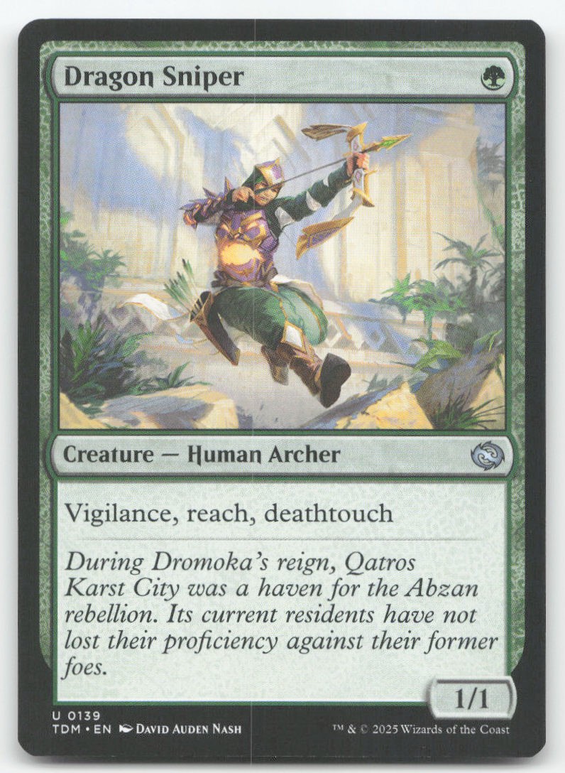 DRAGON SNIPER 139 UC TARKIR: DRAGONSTORM MTG NM