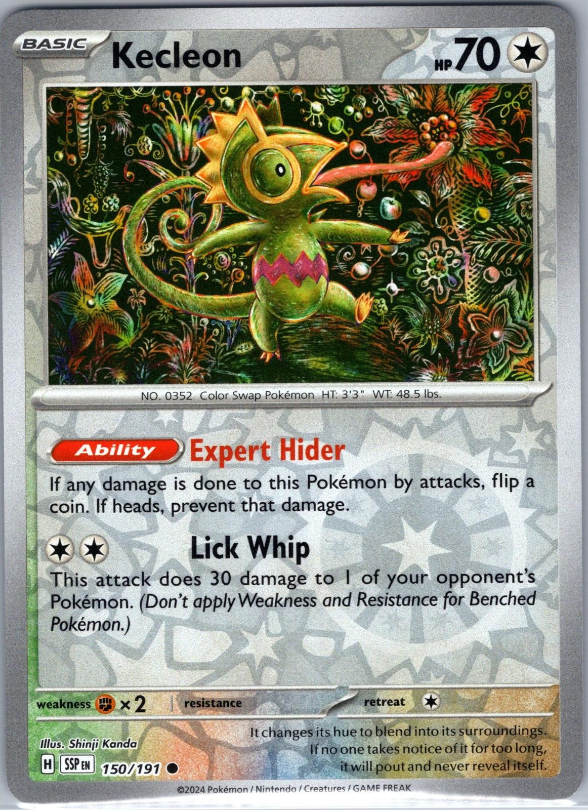 Kecleon 150/191 Common Surging Sparks Pokemon Reverse Holo Near Mint