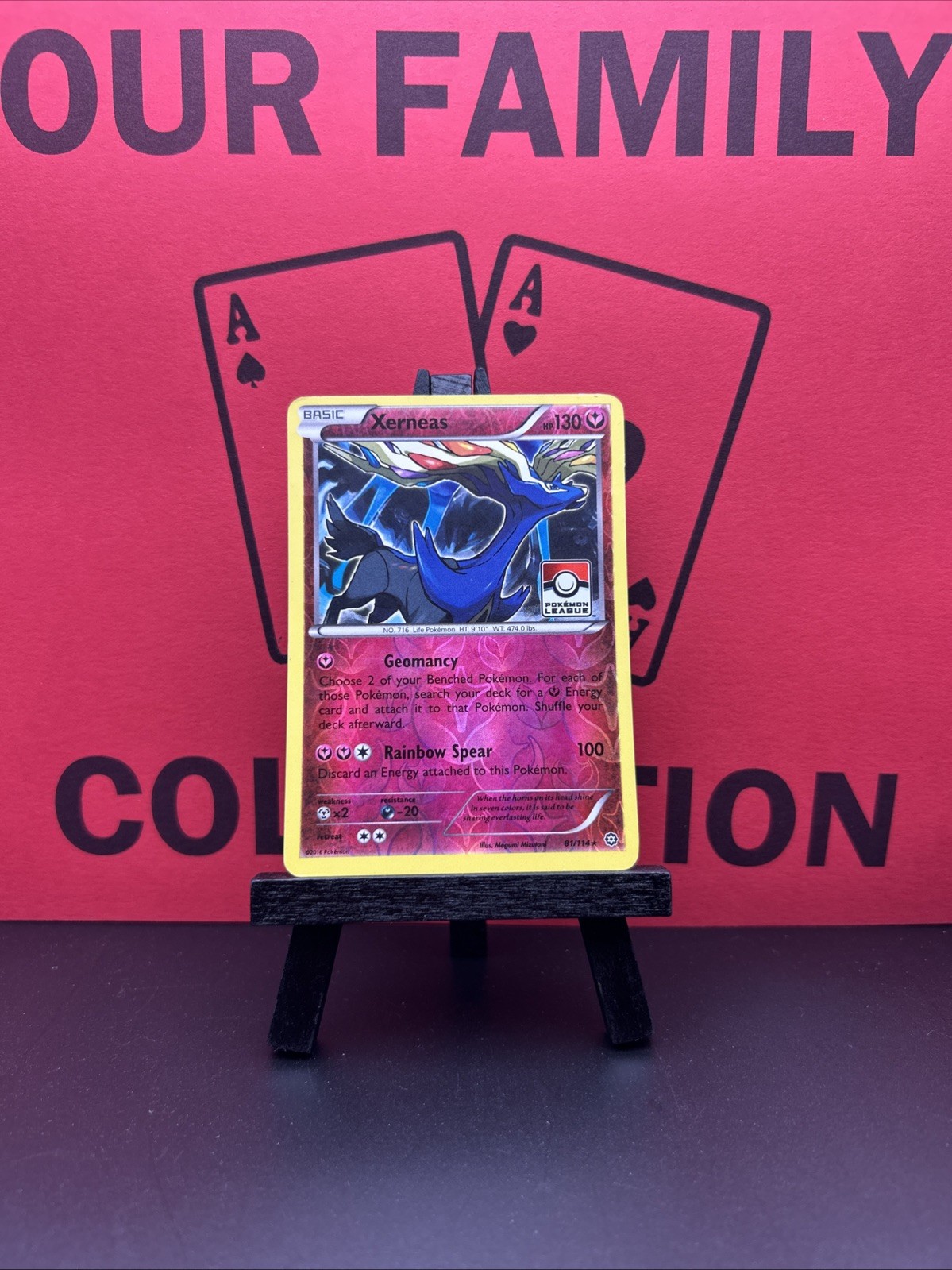 Xerneas 81/114 League Promo Stamped Reverse Holo Rare Pokemon TCG