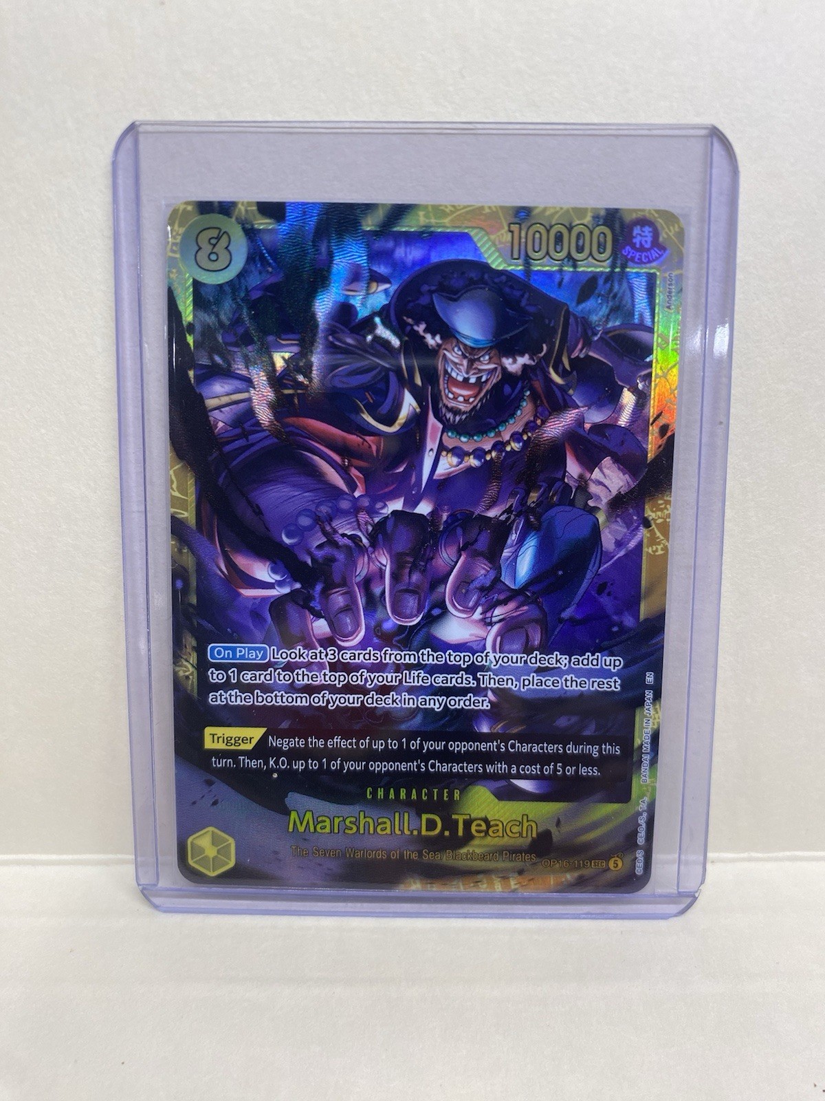 Marshall.D.Teach OP16-119 SEC – One Piece: The Time of Battle NM Foil