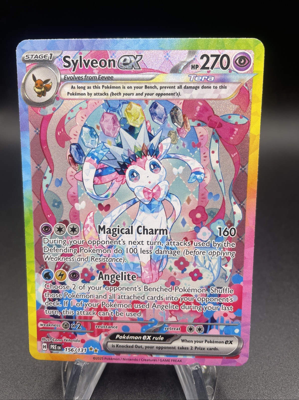 2025 Pokemon Sylveon EX SIR 156/131 Prismatic Evolutions