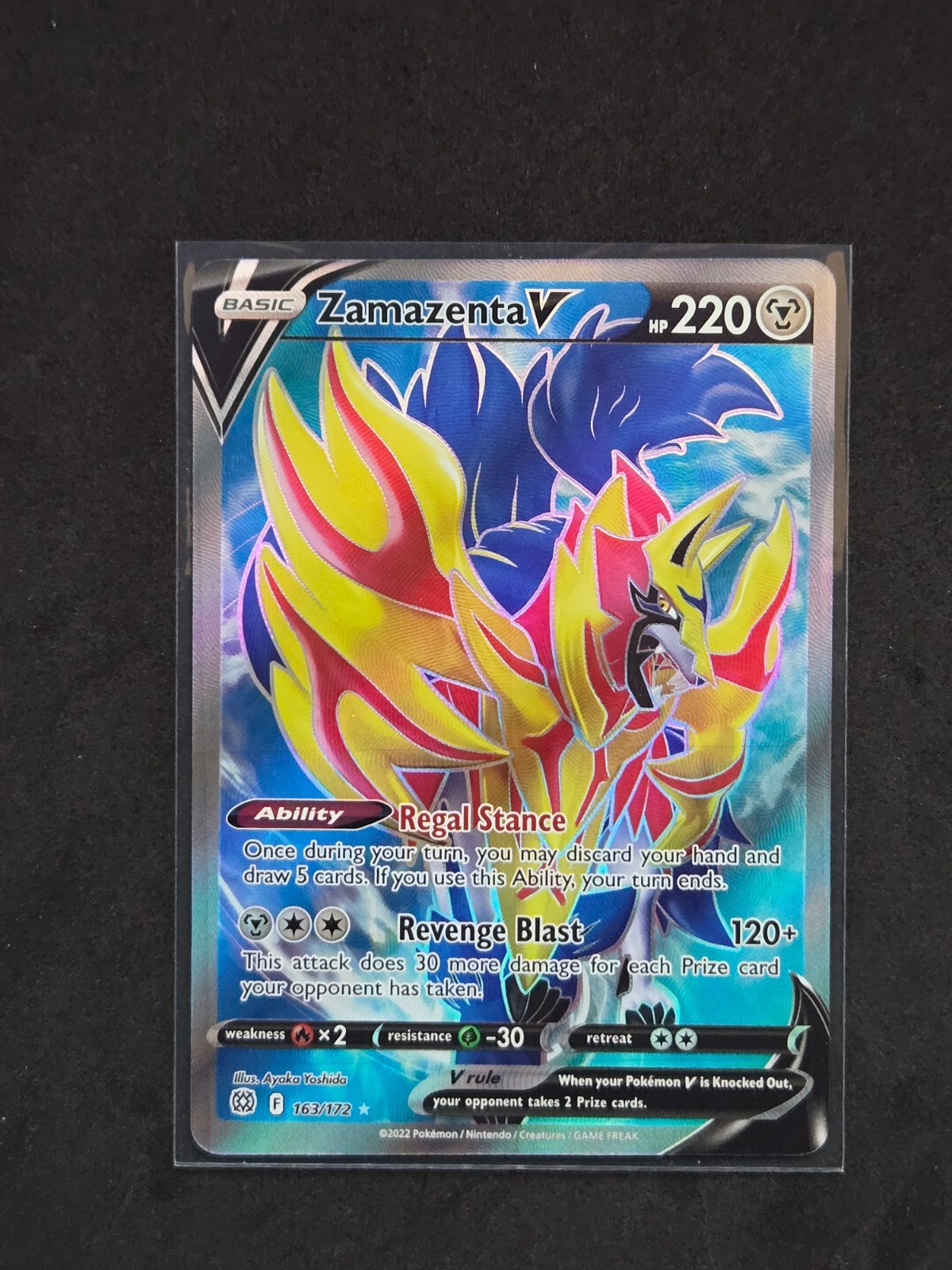 Zamazenta V (Full Art) 163/172 Swsh09: Brilliant Stars Holo