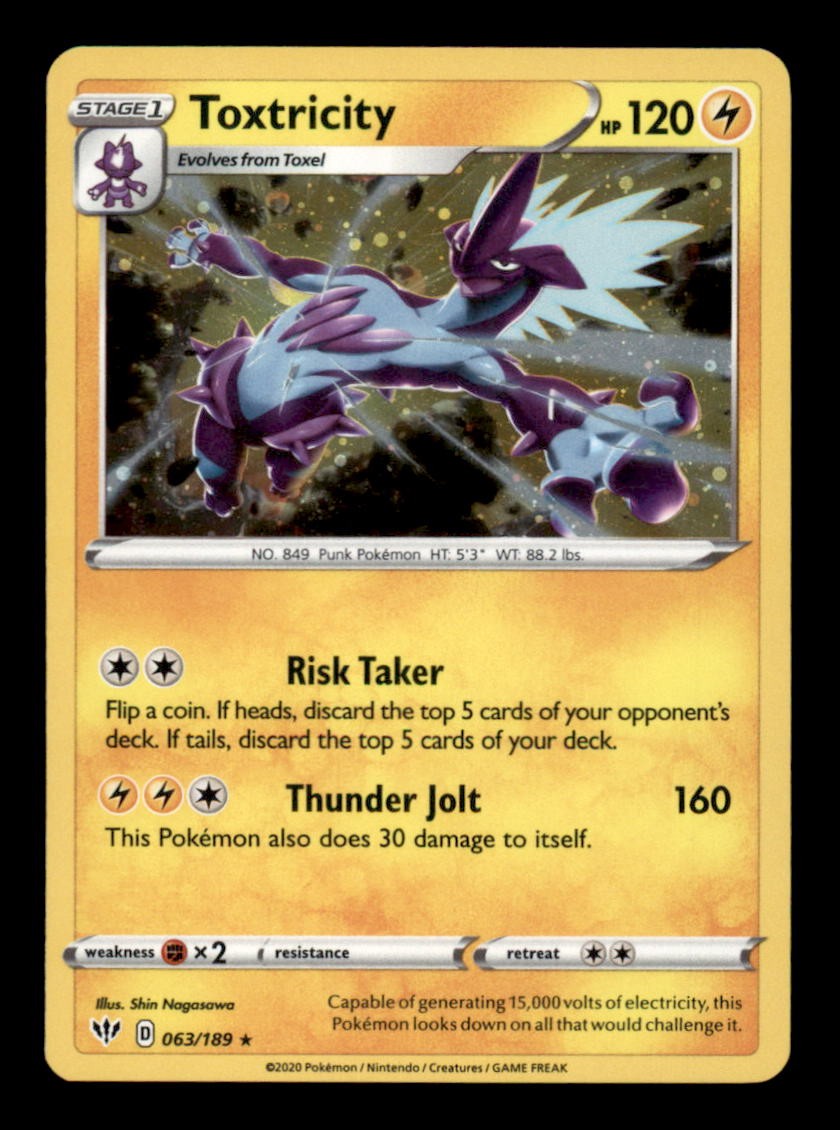 TOXTRICITY (COSMOS HOLO) 063/189 PROMO MISCELLANEOUS CARDS & PRODUCTS NM/M