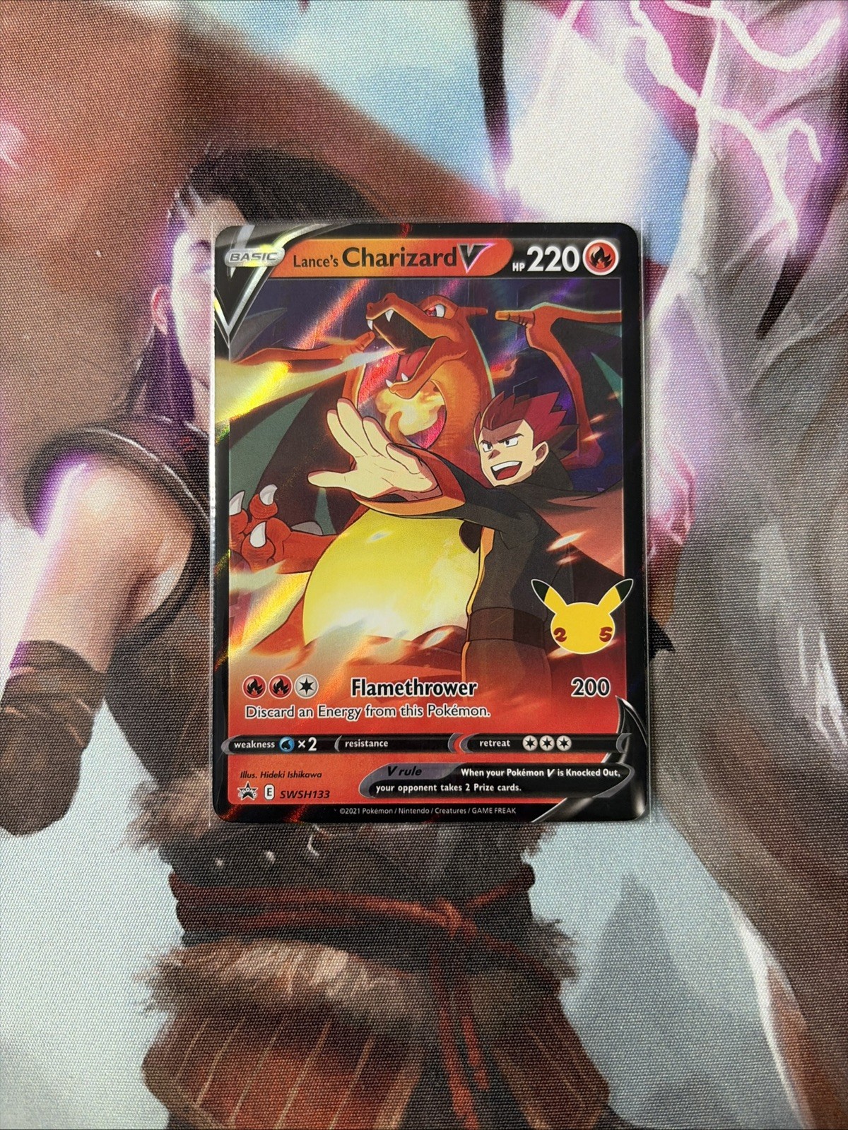 Lance’s Charizard v SWSH133 Celebrations Black Star Promo Mint Pokemon