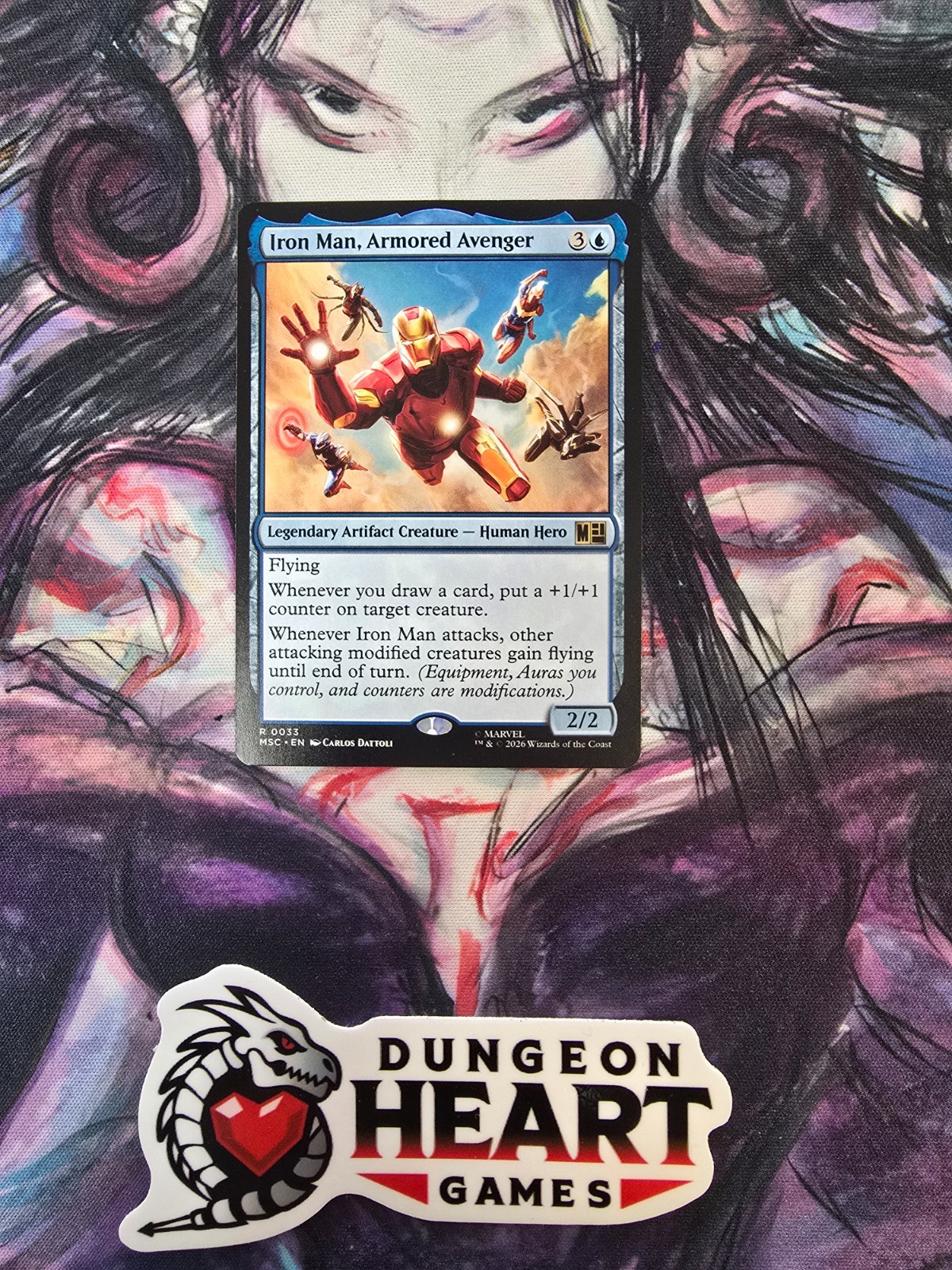 1x Iron Man, Armored Avenger – Commander: Marvel Super Heroes Near Mint – MTG