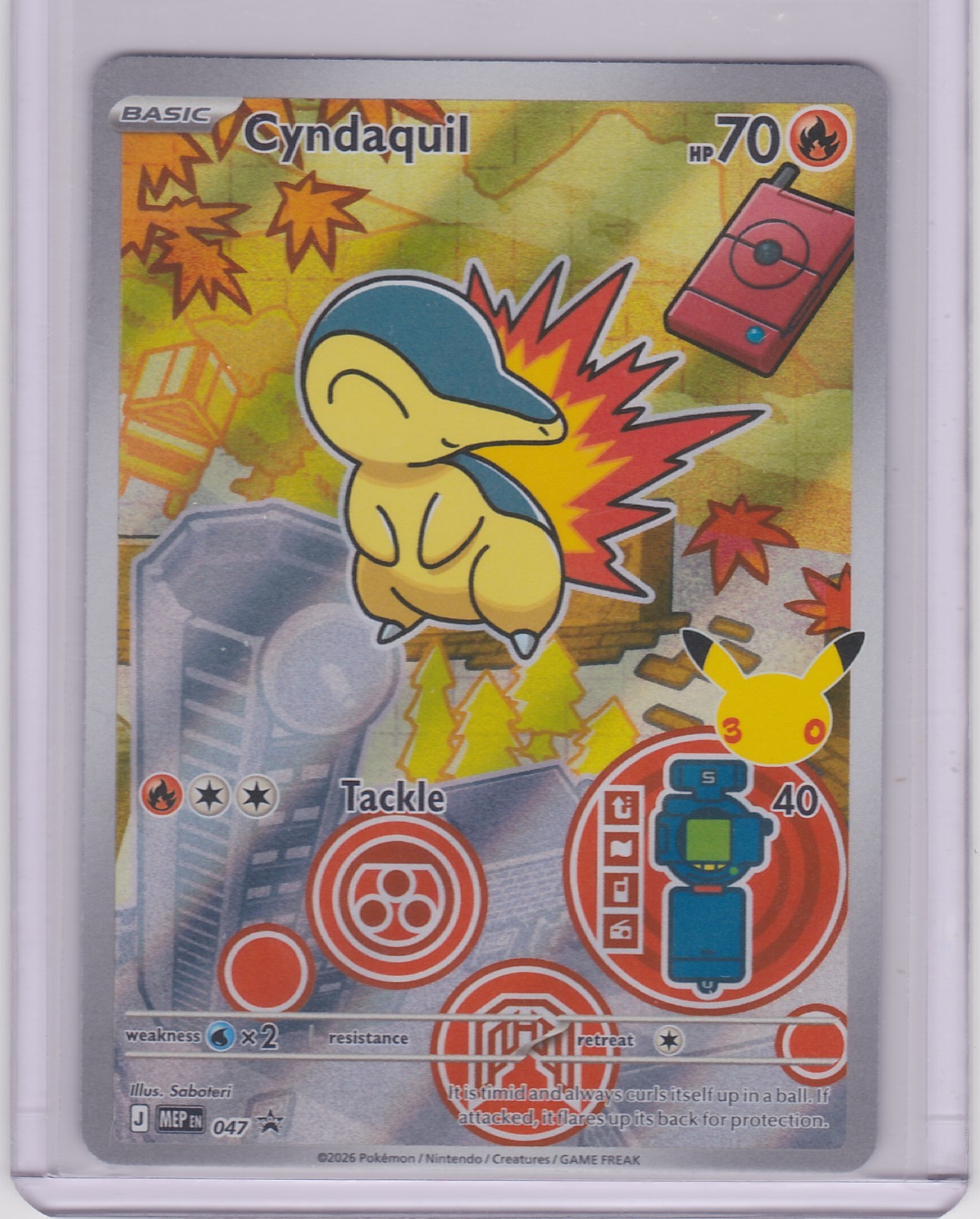 Cyndaquil 047| TCG Pokemon Mega Evolution First Partner Series 2 Illustration!