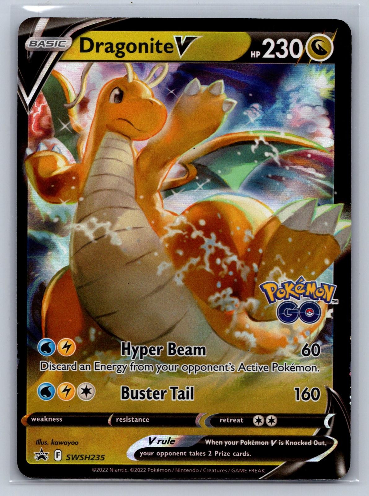 Dragonite V SWSH235 Holo Promo Sword & Shield Promo Pokemon Near Mint