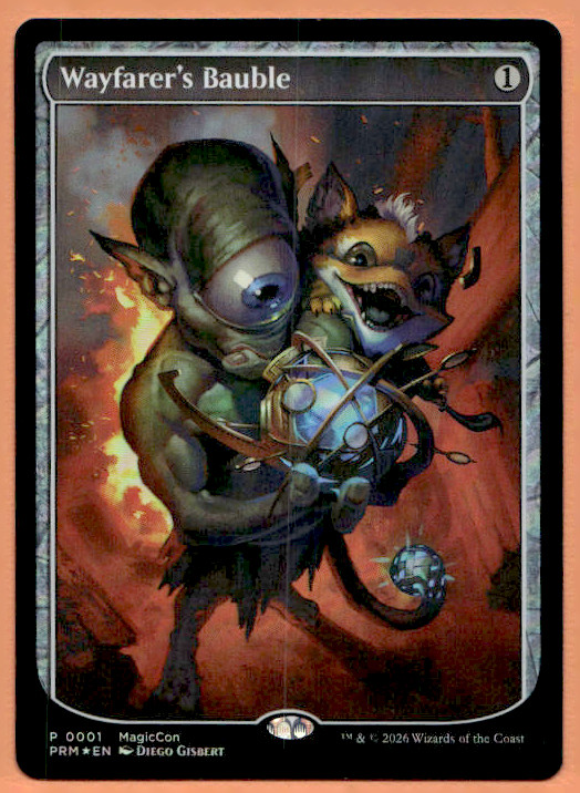 WAYFARER’S BAUBLE FULL ART FOIL PROMO LAS VEGAS MAGICCON 2026 MTG 0001