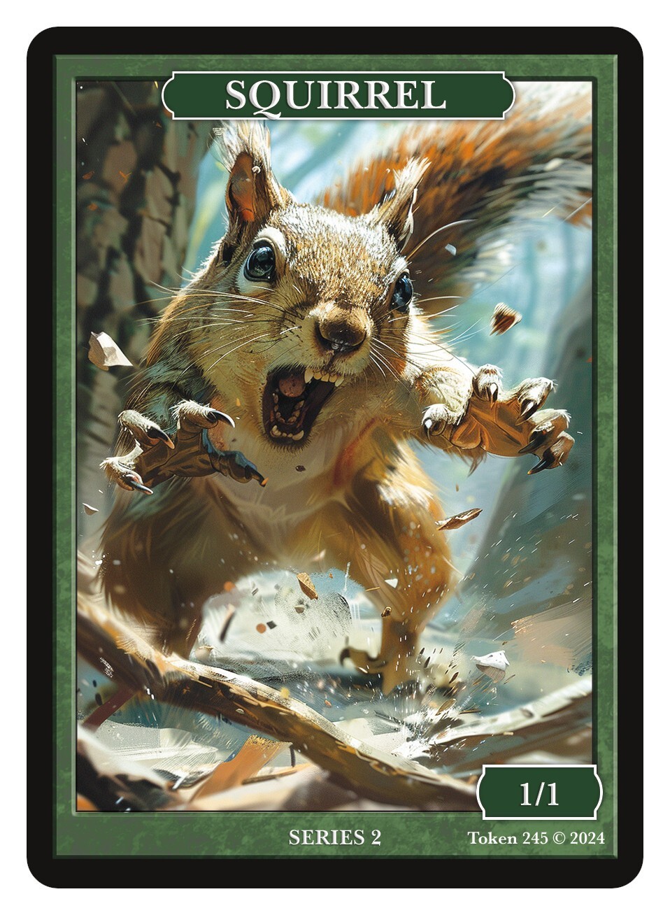 Squirrel Token Fallout Series Givememana Token Magic the Gathering MTG