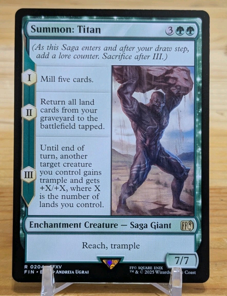 Summon: Titan Final Fantasy Regular Magic The Gathering