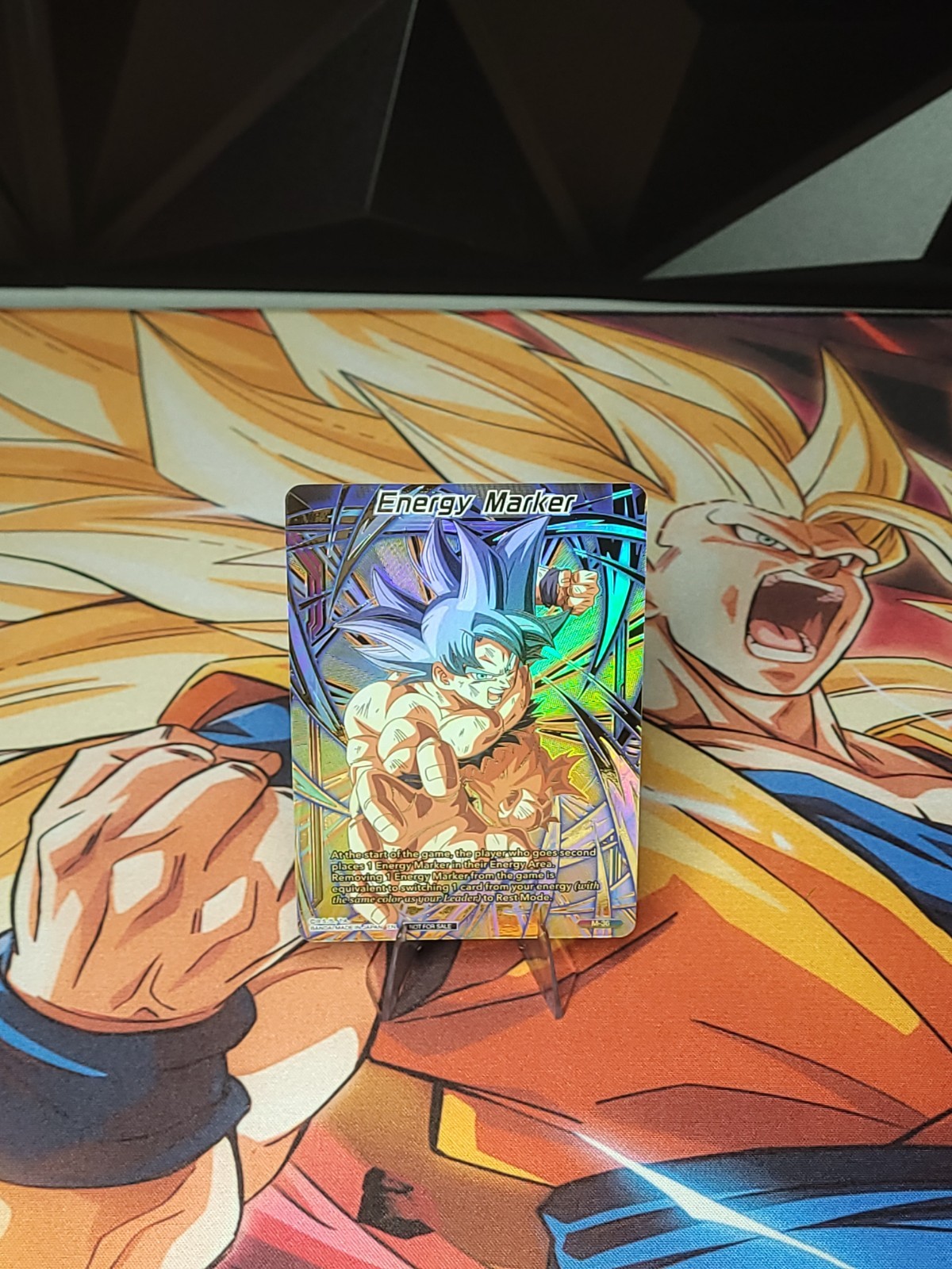 Dragon Ball Super Masters Energy Marker M-36 Son Goku Gold Foil *NM*
