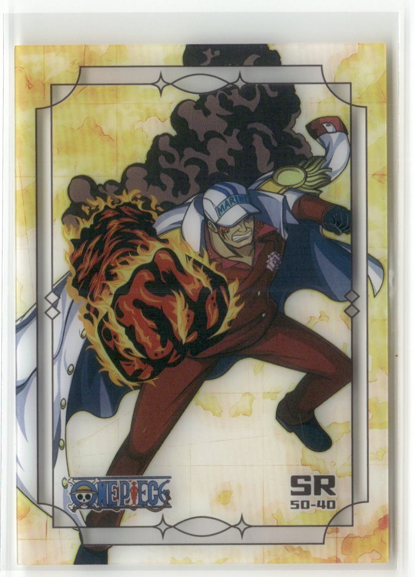 AKAINU SR 50-40 PLASTIC TRANSPARENT MYSTERIOUS ISLAND One Piece Card
