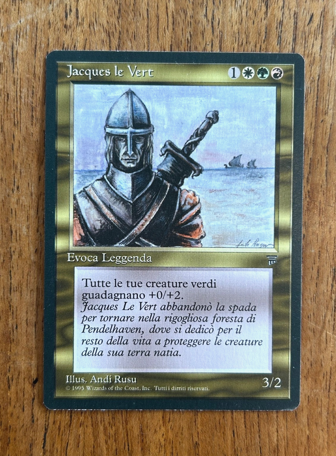 Jacques le Vert – MTG – Magic the Gathering – LEGENDS Italian – LP