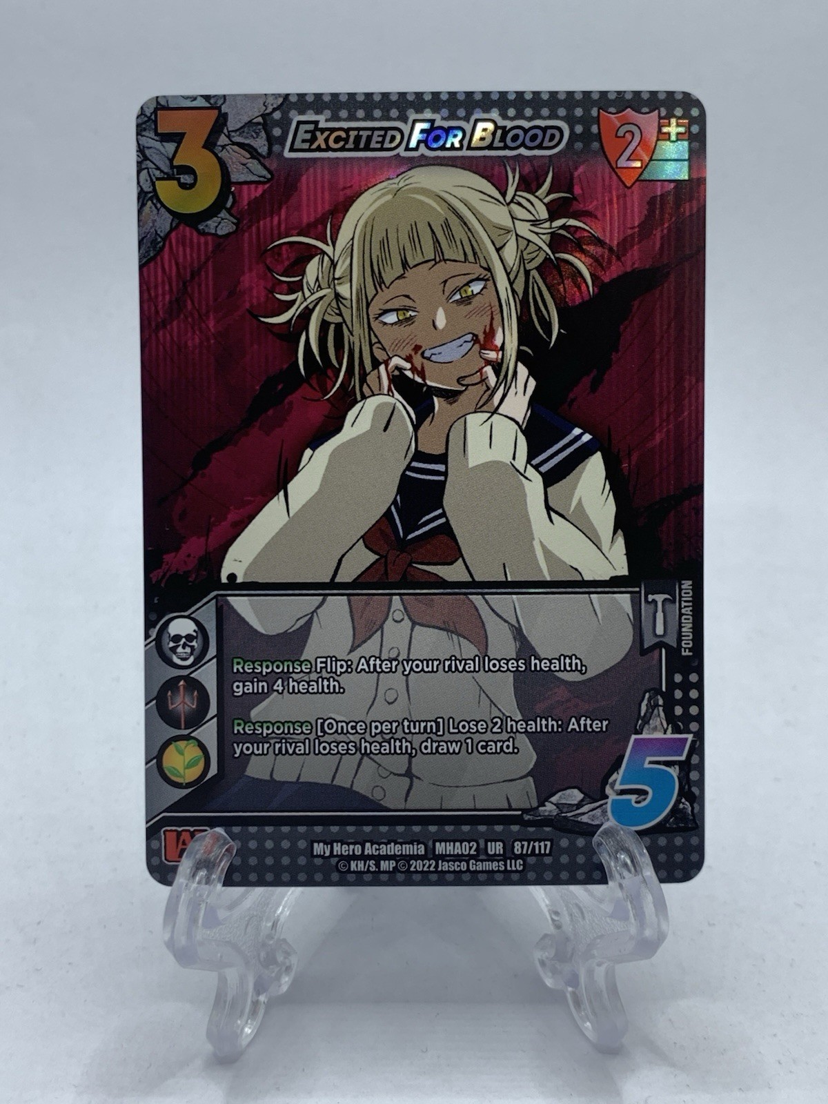 UniVersus – My Hero Academia CCG – Crimson Rampage – Excited For Blood UR 87/117