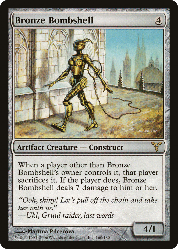 Bronze Bombshell (160) Dissension MTG Magic the Gathering NM