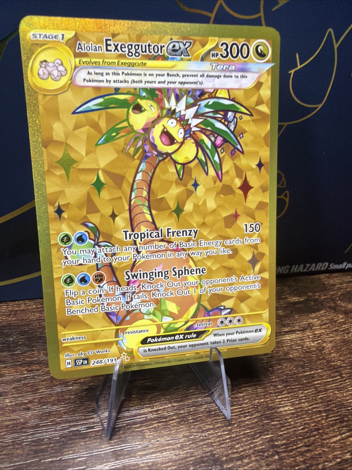 Pokémon TCG Alolan Exeggutor EX 248/191SV08 Surging Sparks Holo Hyper Rare
