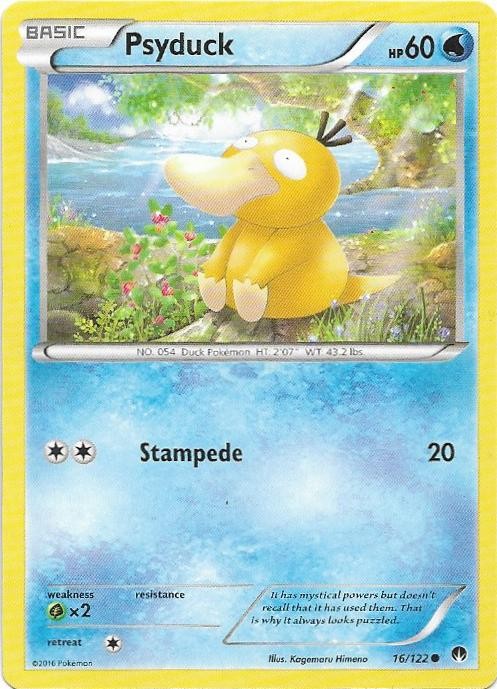 Psyduck 16/122 Common BREAKpoint Pokemon Near Mint
