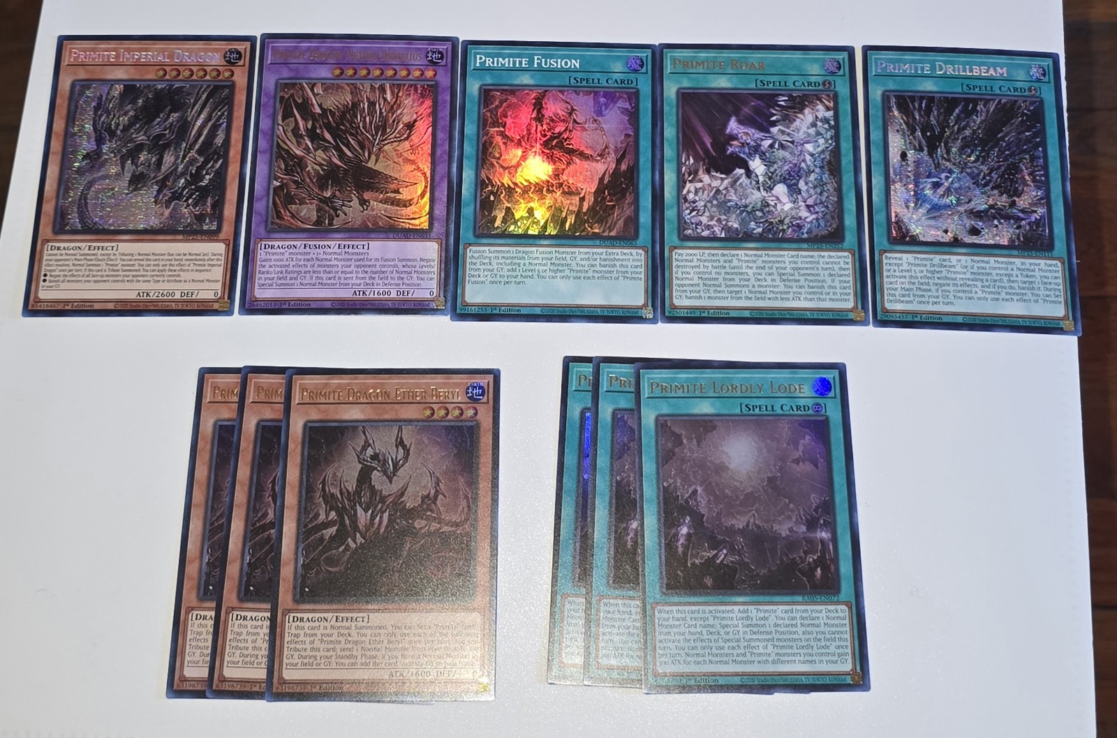 Primite Deck Core 11 Card (Super/Ultra Rare Ether Beryl + Lordly Lode) Yugioh
