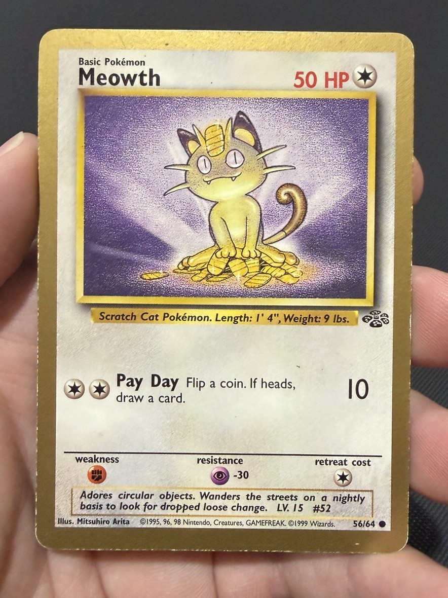 Meowth – (Gold Bordered Promo) 56/64 Miscellaneous Cards & Products Regular