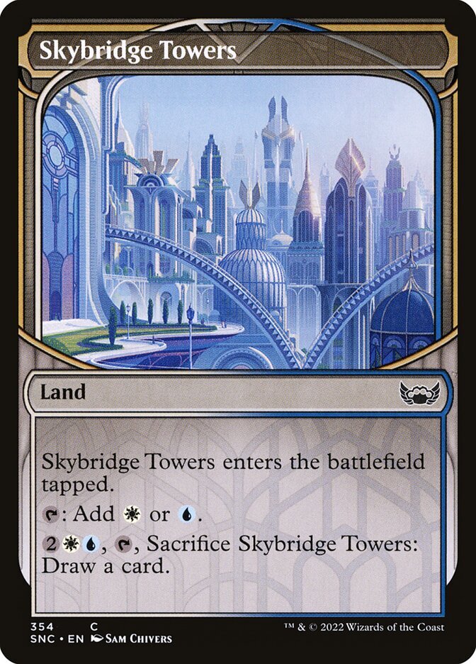 Skybridge Towers Foil (354) Showcase Streets of New Capenna x4 4x SNC MTG Magic