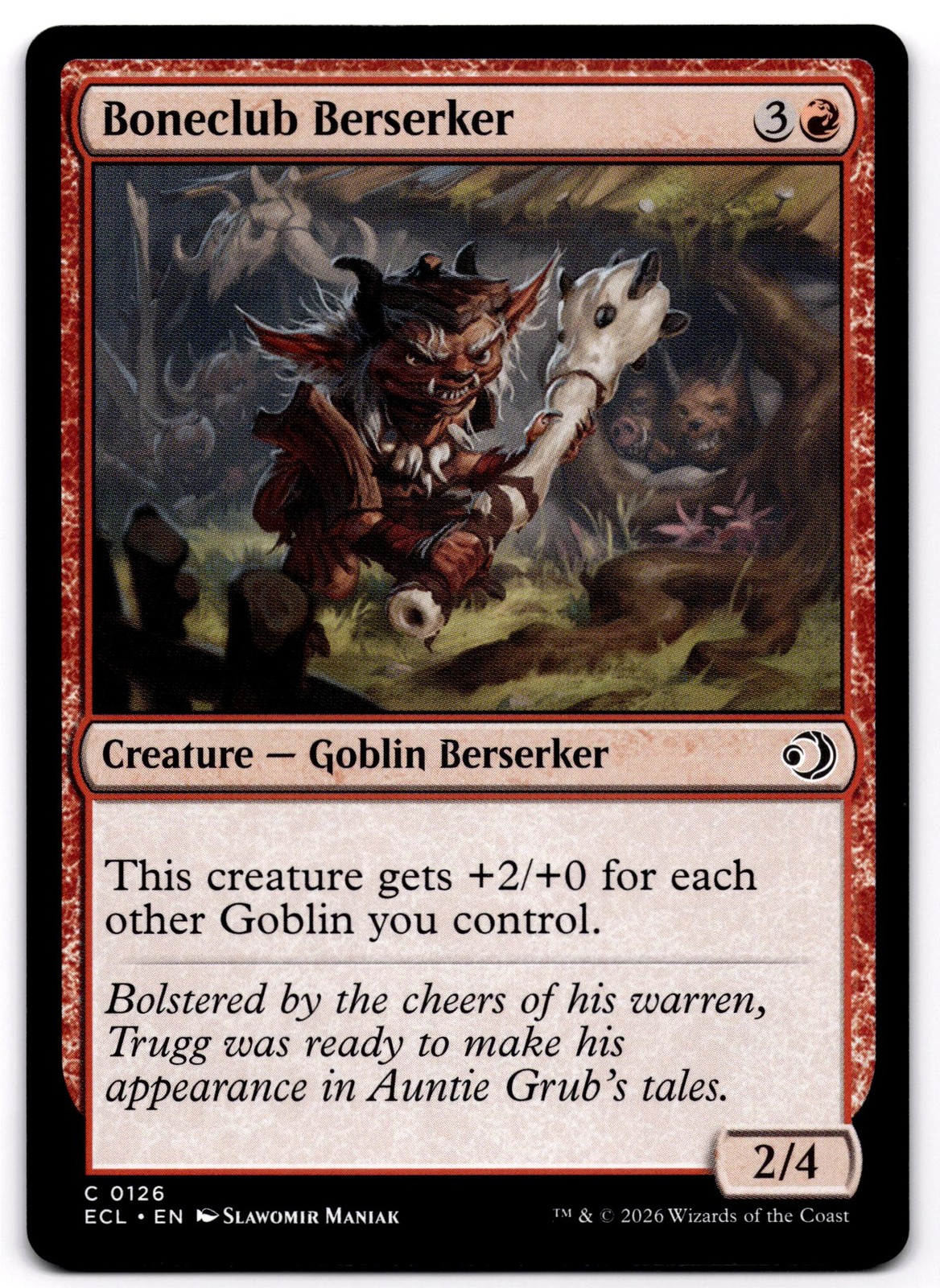 Boneclub Berserker C Lorwyn Eclipsed 126 Pokemon Slawomir Maniak