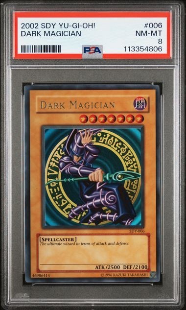 YuGiOh Starter Deck: Yugi Unlimited Dark Magician SDY-006 PSA 8 2002