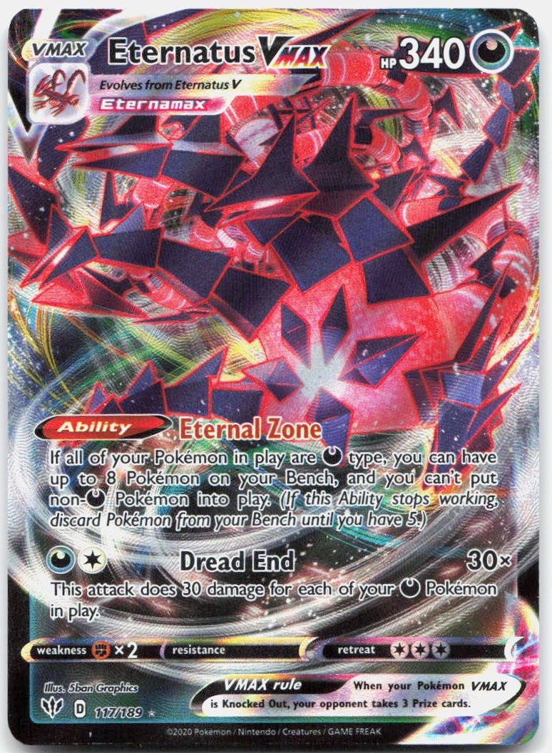 Eternatus VMAX SWSH03 117/189 Holo