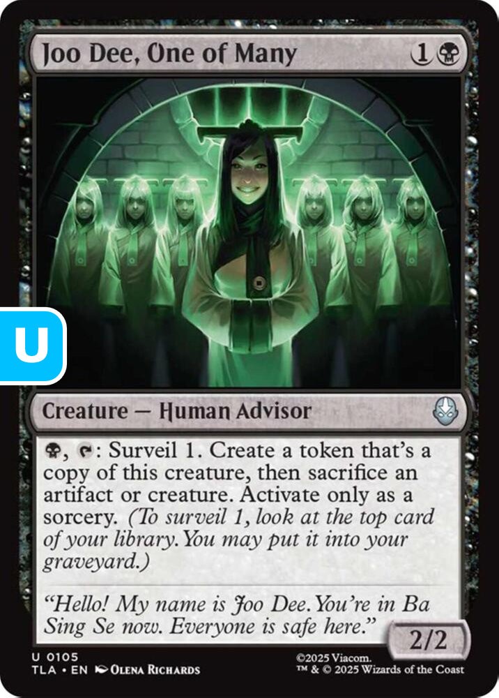 MTG Joo Dee One of Many Avatar Uncommon Creature Human Advisor NM