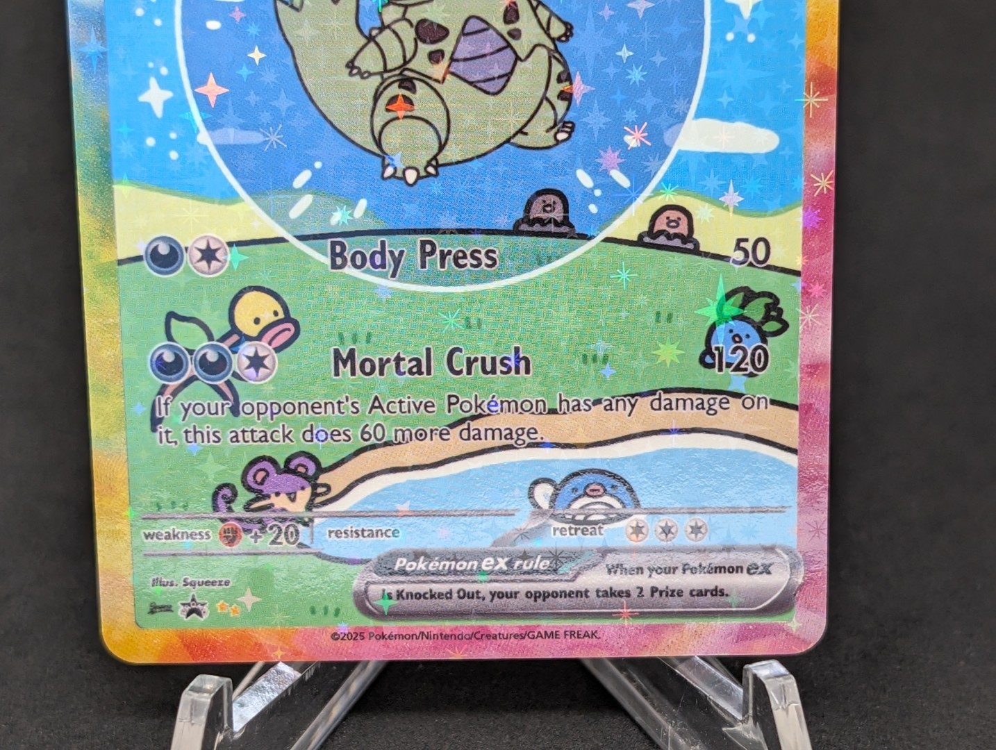 BUBBLE TYRANITAR EX POKEMON CARD * FAN ART * MEW FRIENDS Paldean 232/091 2