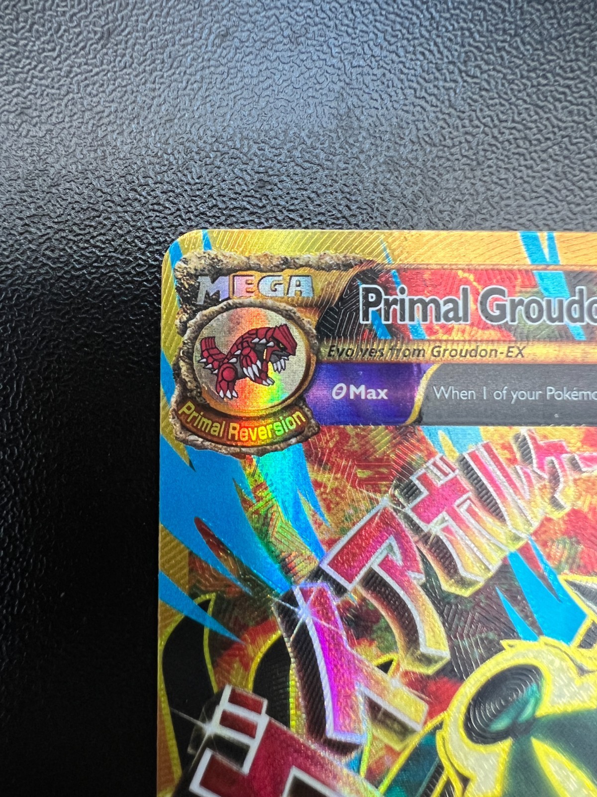 Pokemon Primal Groudon EX 97/98 Ancient Origins Full Art Holo Lightly Played!!