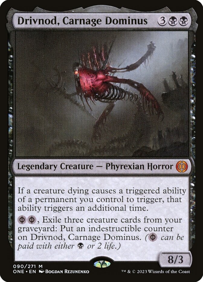 Foil Drivnod, Carnage Dominus ONE 90/479 NM