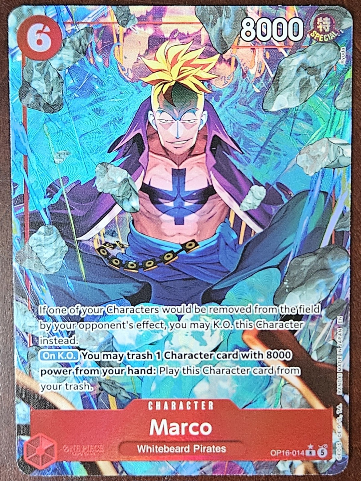 One Piece The Time of Battle OP-16 – Marco OP16-014 Rare Alt Art