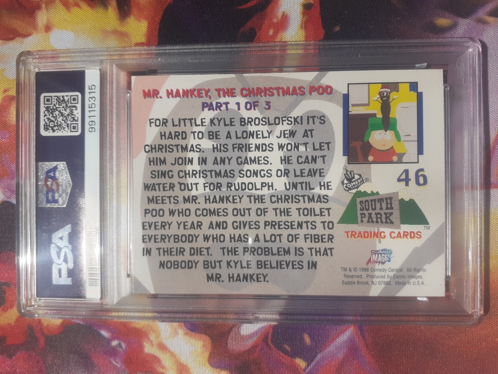 1998 Comic Images South Park Mr. Hankey The Christmas Poo Part 1 of 3 PSA 10 Gem