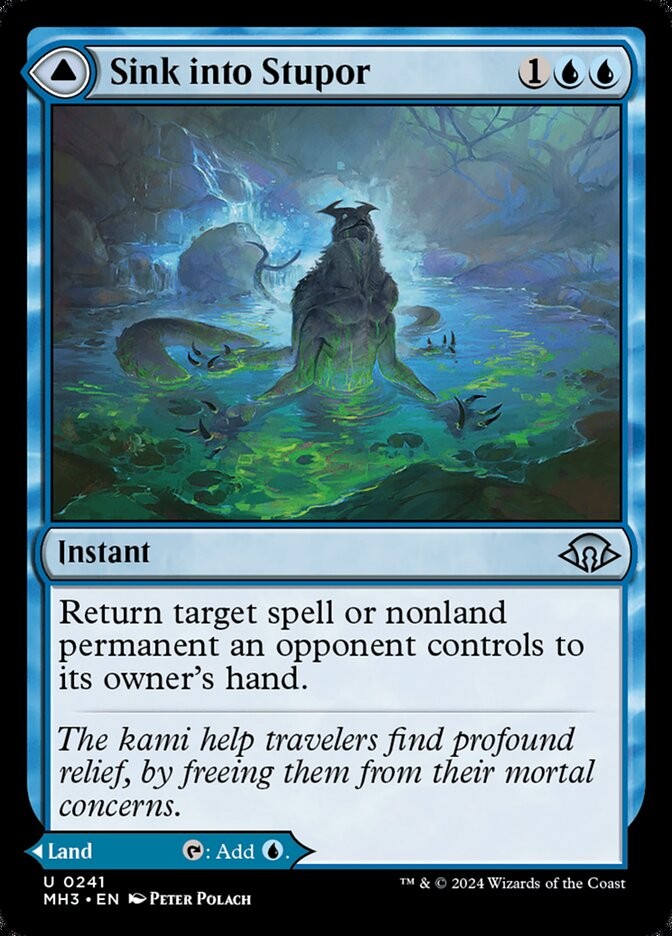 MTG Sink into Stupor, Soporific Springs 241 Modern Horizons 3