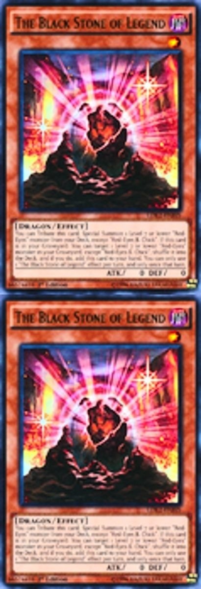 2 X The Black Stone of Legend 1st YUGIOH LDK2-ENJ05 Effect Monster