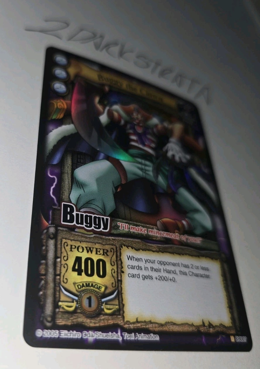 One Piece CCG Buggy the Clown Holofoil 2005 Vintage English