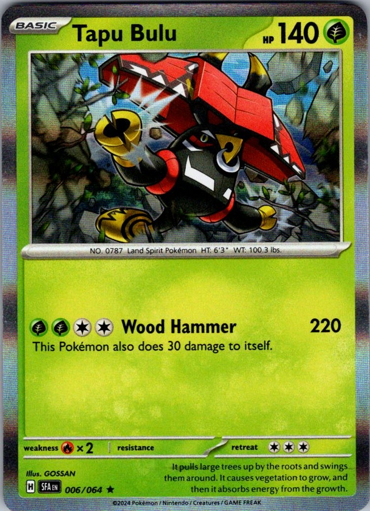 Tapu Bulu Holo Rare SV: Shrouded Fable 006/064 NM GOSSAN