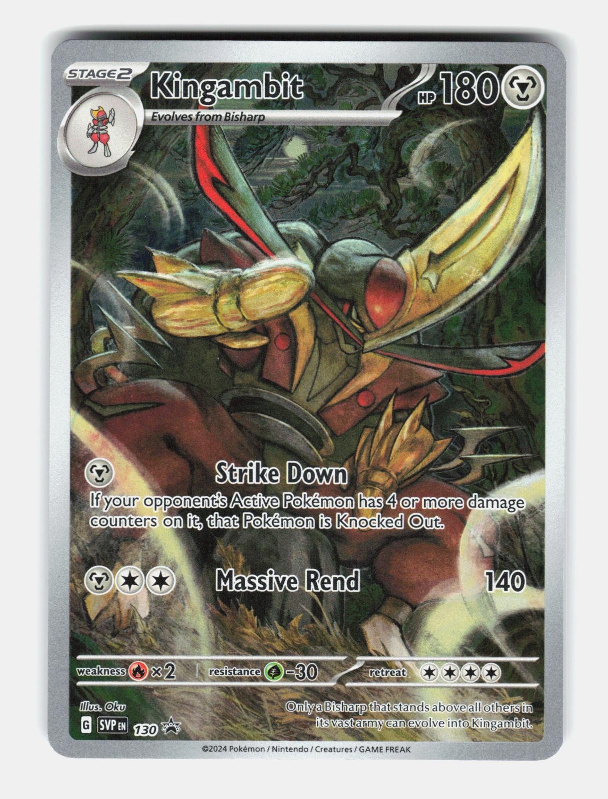 Kingambit 130 Holo Promo Scarlet & Violet Promo Pokemon Near Mint