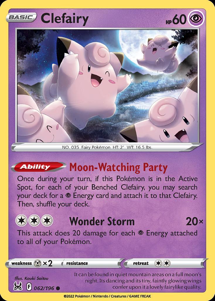 Pokemon Clefairy (62/217) Lost Origin NM