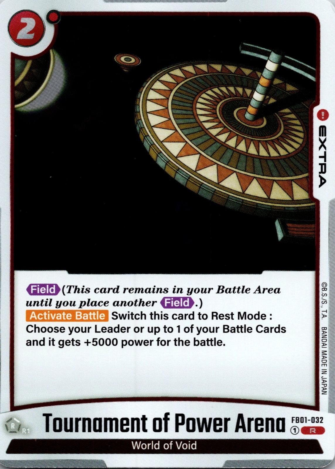 Tournament of Power Arena FB01-032 R Awakened Pulse Dragon Ball Super Holo NM