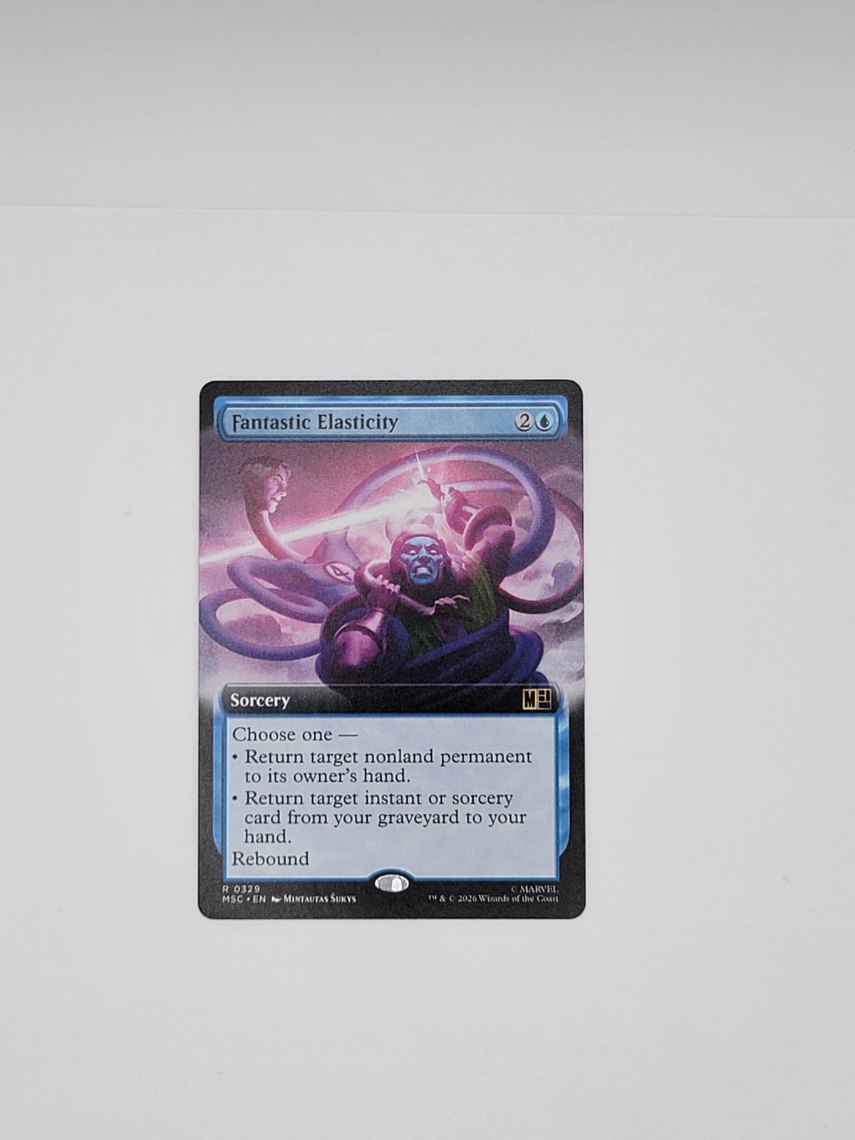 MTG Fantastic Elasticity (Extended Art) Non-Foil #329 – Commander: Marvel (MSC)