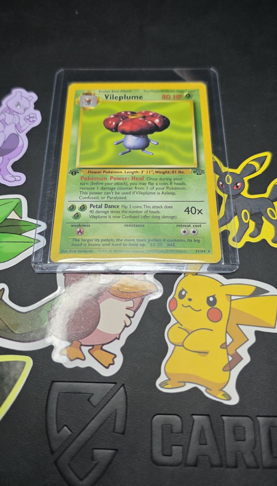 Pokémon TCG Vileplume Jungle 31/64 1st Edition Rare Card
