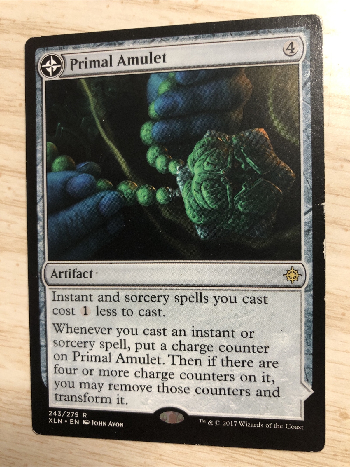 Primal Amulet MTG XLN (See Photos For Condition)Ships Free!!