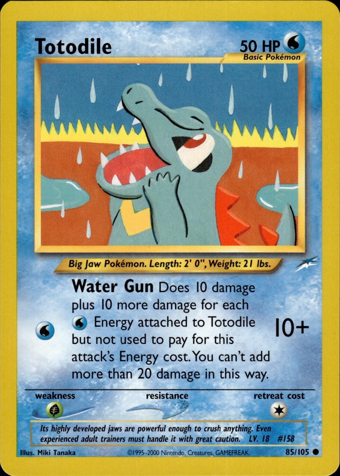 Pokemon Neo Destiny Common Totodile 85/105 – Near Mint (NM)