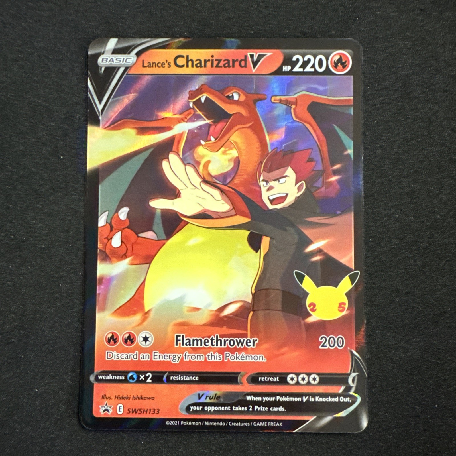 Lance’s Charizard V SWSH133 SWSH: Sword & Shield Promo Celebrations Pokemon