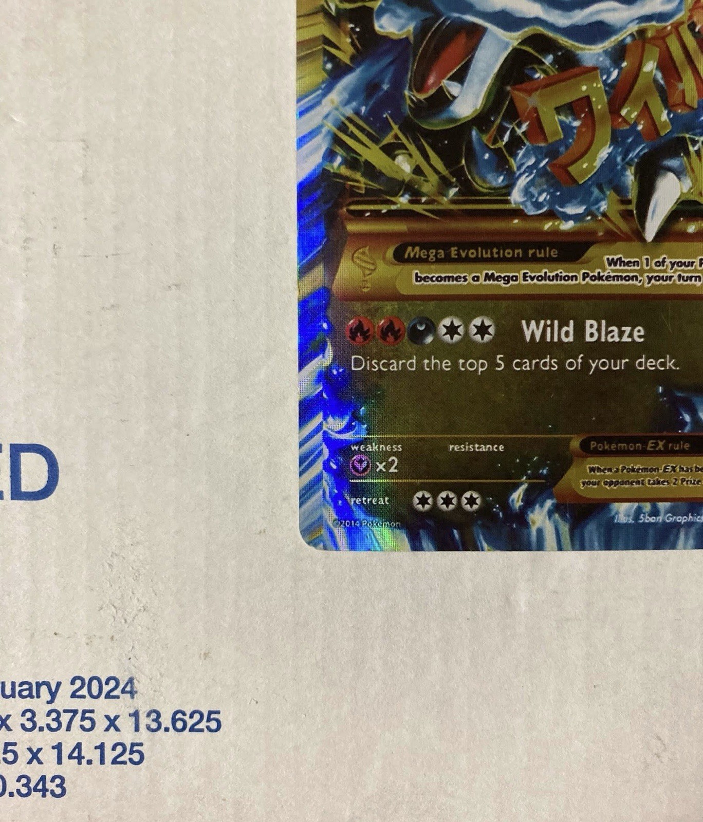 M Charizard Ex 108/106 – Pokémon TCG – Flashfire – Holo – SECRET RARE – Mega
