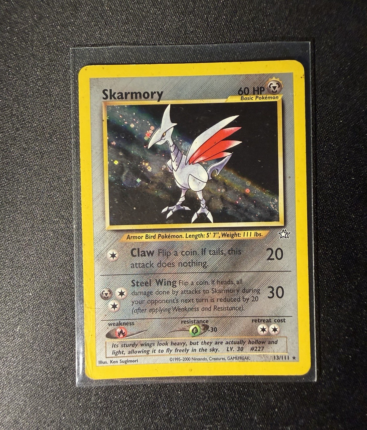 Pokémon TCG Skarmory 13/111 Holo Rare Neo Genesis 2000 English 60 HP Unlimited