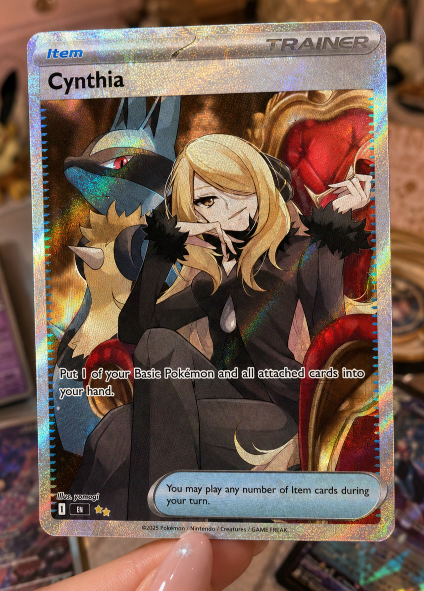 Custom Made: Cynthia Trainer Support Custom Card Print Fan Art