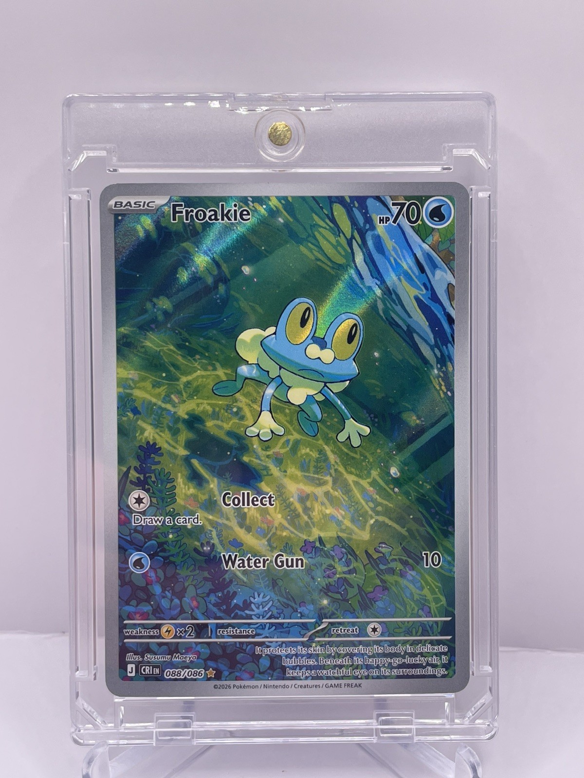 Pokemon Froakie Illustration Rare ME04: Chaos Rising 088/086 NM