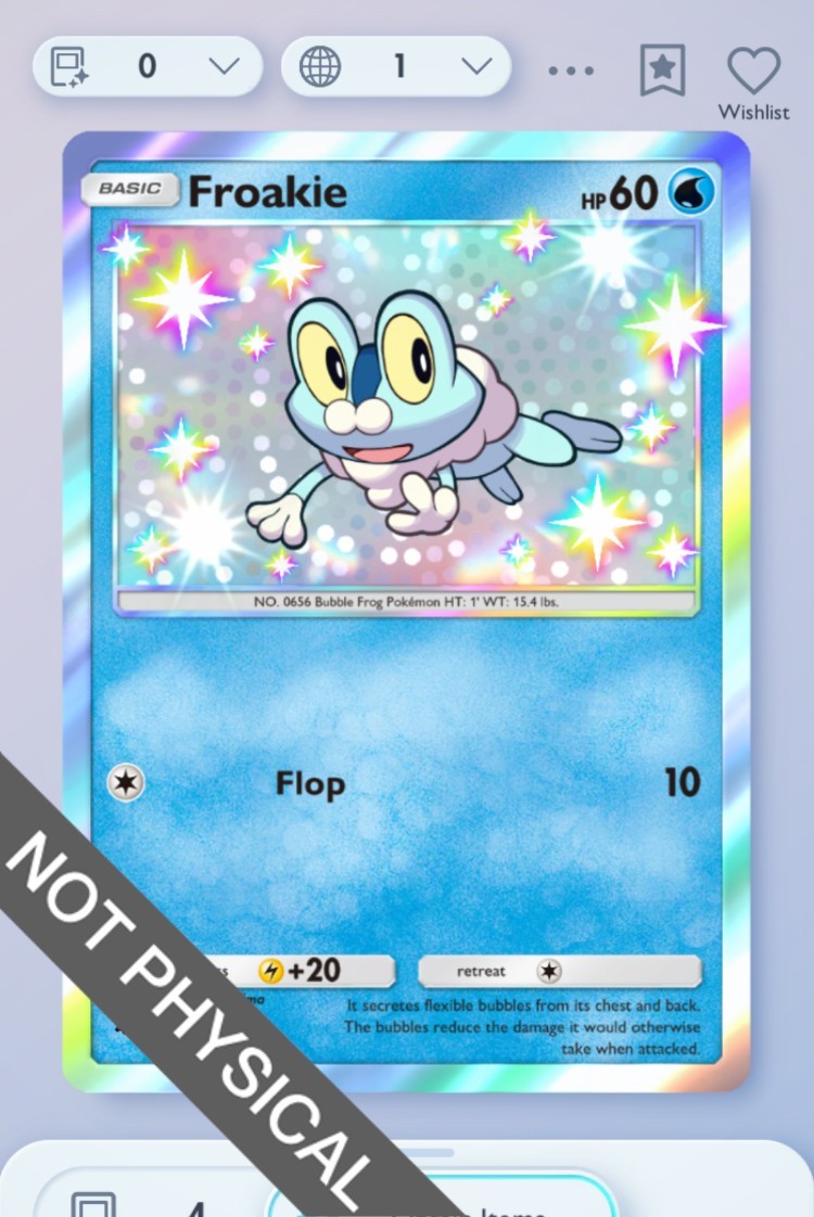 Pokemon TCG POCKET – Froakie Shiny 1⭐, Extradimensional Crisis, English